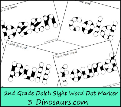 2nd Grade Dolch Dot Marker