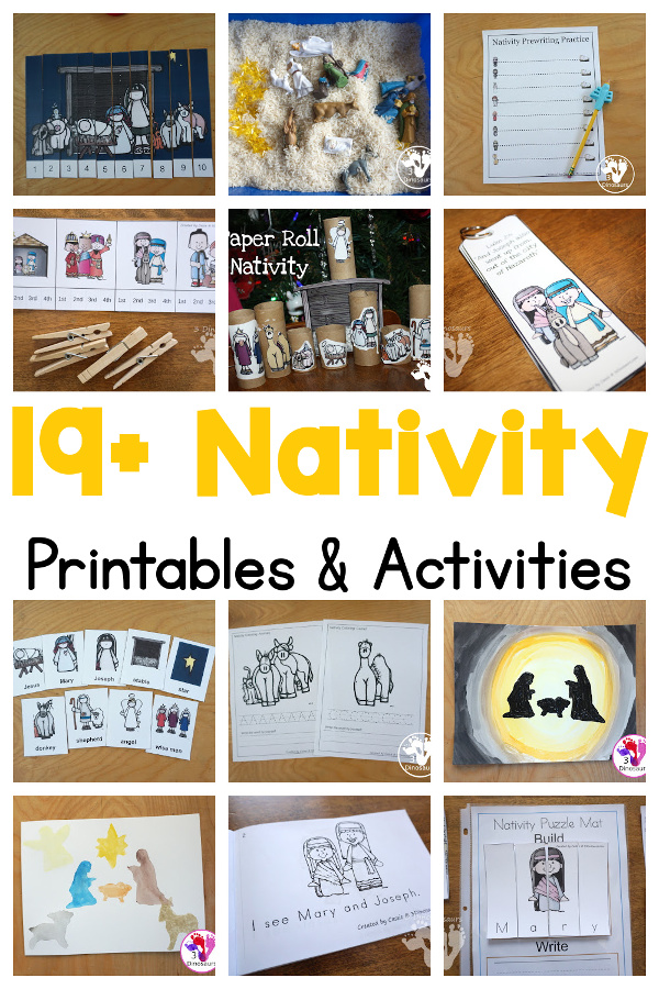 Nativity  Activities & Printables on 3Dinosaurs.com