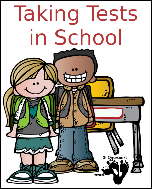 Taking Tests in School - preparing before and after tests - 3Dinosaurs.com