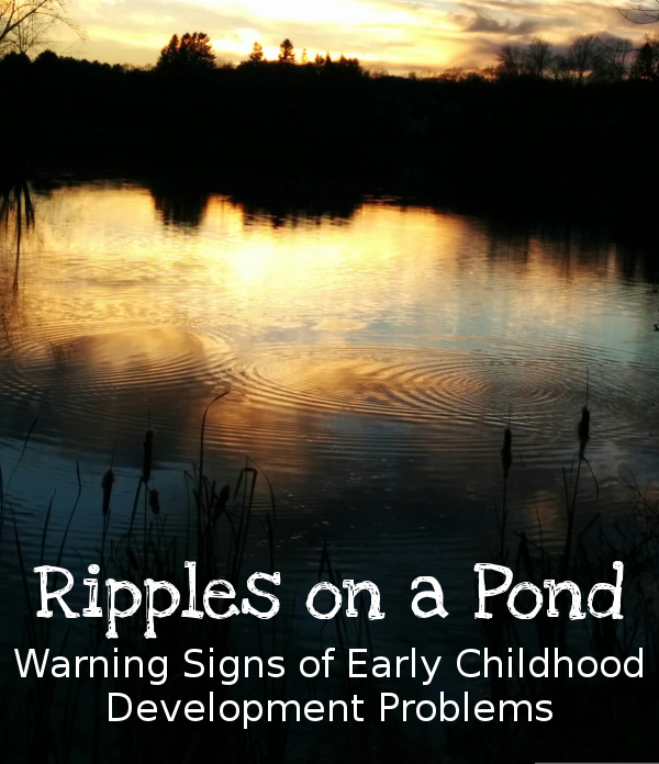 Ripples on a Pond: Warning Signs of Early Childhood Development Problems - learning that advice from other is not always helpful in seeing that all the problems are part of the whole diagnoses. - 3Dinosaurs.com