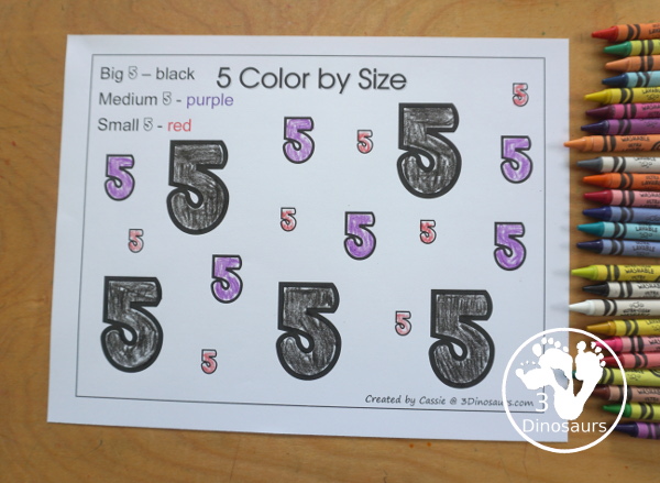 Free Romping and Roaring Number 5 Knight Theme Pack with number 5 worksheets, number 5 puzzles, number 5 handwriting, number 5 dot marker worksheets and more for PreK and kindergarten age kids with a castle and knight theme.  - 3Dinosaurs.com