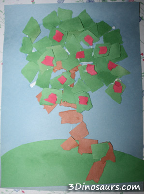 Torn Paper Apple Trees