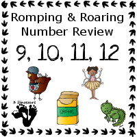 Romping & Roaring Number 9, 10, 11, 12 Review Pack Set 2 - 9: little red hen, 10: fairy, 11: crayons, 12: Pets - 3Dinosaurs.com