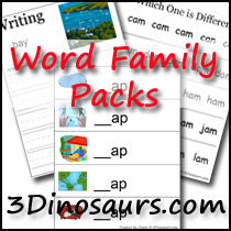 Word Family Packs
