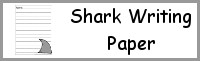 Shark Writing Paper