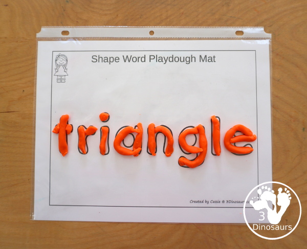 Free Romping & Roaring Triangle Pack - 10 pages of activities - prewriting, coloring, dot markers and more all focusing on a triangle shape for kids. - 3Dinosaurs.com