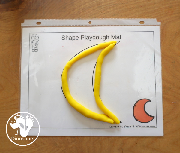 Free Romping & Roaring Crescent Pack - 10 pages of crescent activities for kids with a mix of coloring, tracing, dotting shapes and more - 3Dinosaurs.com