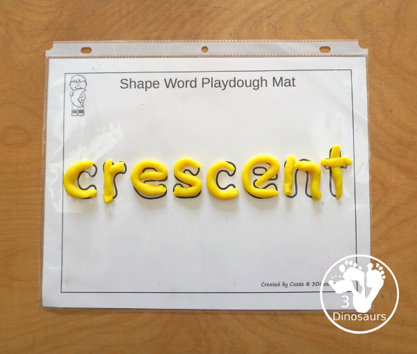 Free Romping & Roaring Crescent Pack - 10 pages of crescent activities for kids with a mix of coloring, tracing, dotting shapes and more - 3Dinosaurs.com