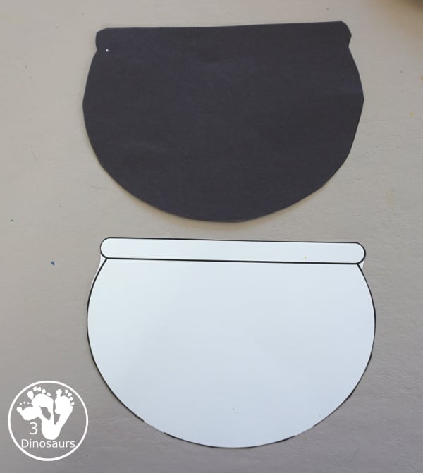 Cauldron Paper Roll Painting - a fun Halloween painting activity with a bubbling cauldron painting for kids - 3Dinosaurs.com