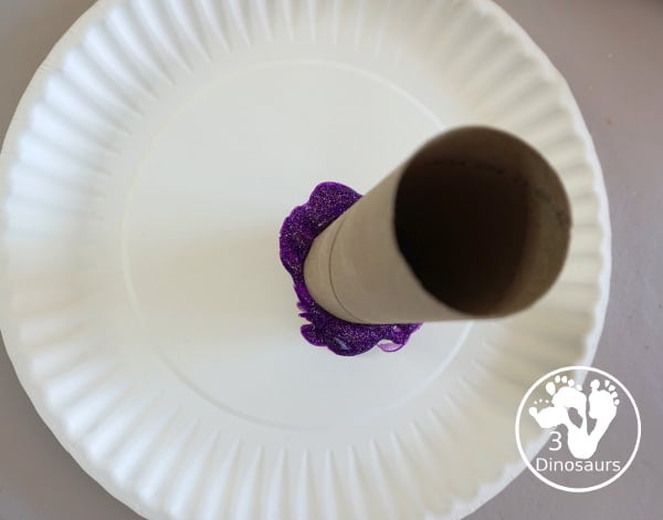 Cauldron Paper Roll Painting - a fun Halloween painting activity with a bubbling cauldron painting for kids - 3Dinosaurs.com