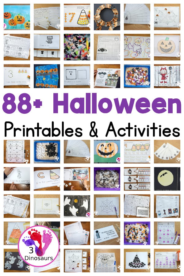 Halloween Activities & Printables - 3Dinosaurs.com