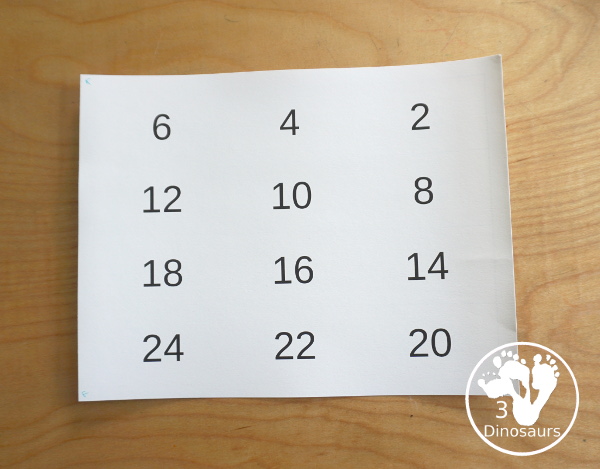 Free Multiplication Flashcards Printable With Answers | 3 Dinosaurs