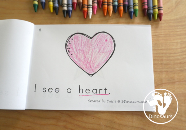 Free Shape Easy Reader Book Printable | 3 Dinosaurs