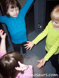 The girls playing