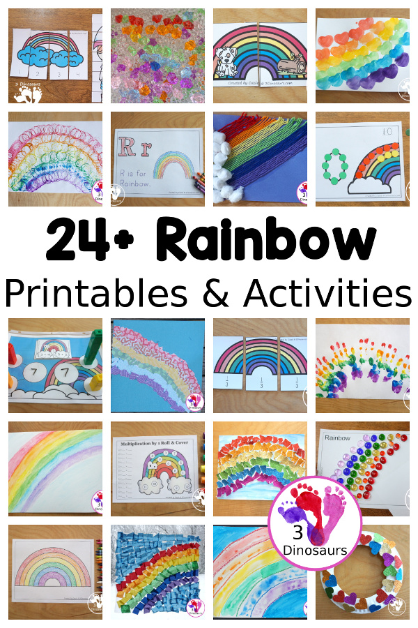 Rainbow Activities & Printables - 3Dinosaurs.com