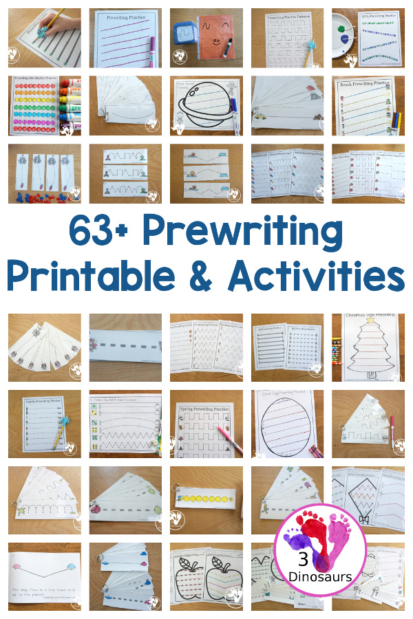 Prewriting Printables and Activities