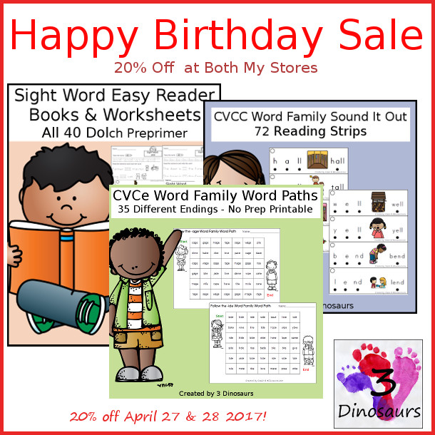 Its Time For A Happy Birthday Sale! 20% off both of my stores!