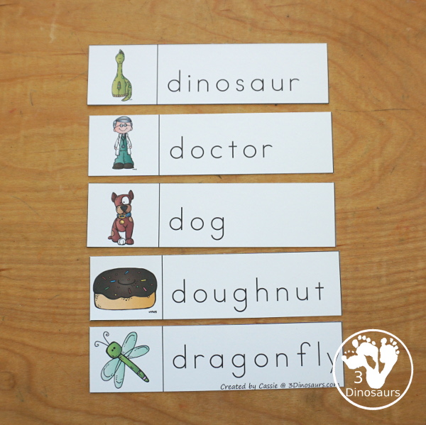 Free Alphabet Stomping Phonics D PreK-Kinder Pack - a fun letter pack with cards, puzzles, pictures, matching, color and all working on the Letter D. An easy, fun learning pack for the Letter D. - 3Dinosaurs.com