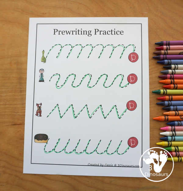Free Alphabet Stomping Phonics D PreK-Kinder Pack - a fun letter pack with cards, puzzles, pictures, matching, color and all working on the Letter D. An easy, fun learning pack for the Letter D. - 3Dinosaurs.com