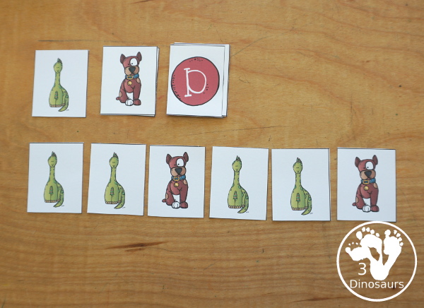 Free Alphabet Stomping Phonics D PreK-Kinder Pack - a fun letter pack with cards, puzzles, pictures, matching, color and all working on the Letter D. An easy, fun learning pack for the Letter D. - 3Dinosaurs.com