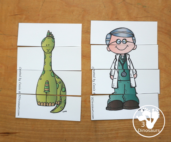 Free Alphabet Stomping Phonics D PreK-Kinder Pack - a fun letter pack with cards, puzzles, pictures, matching, color and all working on the Letter D. An easy, fun learning pack for the Letter D. - 3Dinosaurs.com