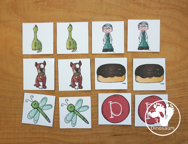Free Alphabet Stomping Phonics D Tot-Preschool Pack - a fun letter pack with Prewriting, which is different, matching and puzzles all working on the Letter D. An easy, fun learning pack for the Letter D. - 3Dinosaurs.com. - 3Dinosaurs.com