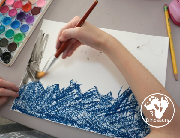 Night Sky Constellation Craft for Kids - a fun craft with mixed media that kids can do to make constellations in the night sky. - 3Dinosaurs.com