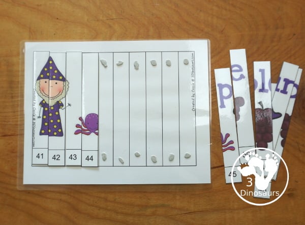 Free Color Ten Piece Puzzle Printables. You have the color word and then different pictures that match the colors. You have 1 to 10 and then different numbers for the puzzles for 1 to 110 numbers. 3Dinosaurs.com