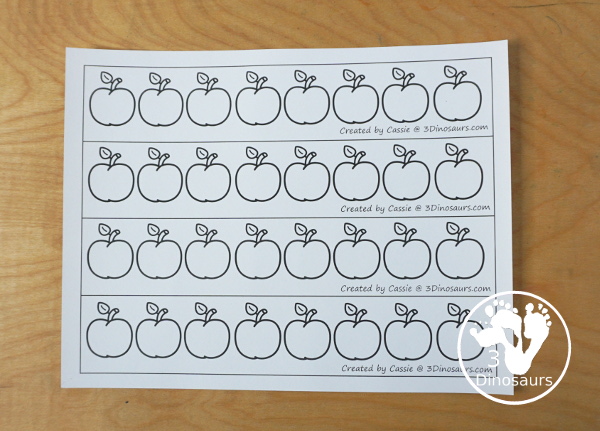 Free Apple Pattern Printable