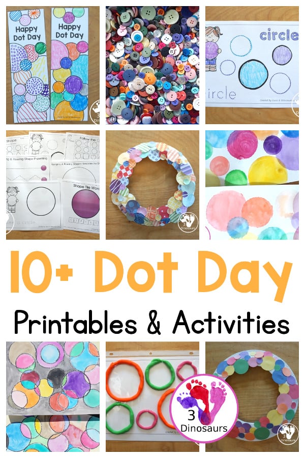 Dot Day Printables & Activities - 3Dinosaurs.com