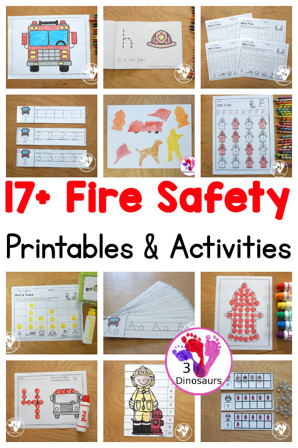 Fire Safety Activities & Printables - 3Dinosaurs.com