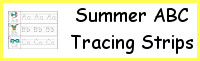 Summer ABC Tracing Strips