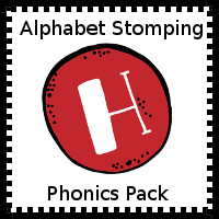 Alphabet Stomping Phonics H PreK-Kinder Pack - 3Dinosaurs.com