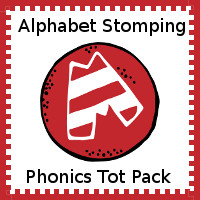 Free Alphabet Stomping M Tot-Preschool Pack - 20 pages of activities - 3Dinosaurs.com