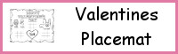 Valentines Placemat Printables