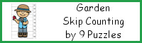 Garden Skip Counting by 9 Puzzle