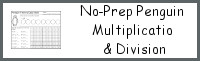 No-Prep Penguin Multiplication & Division