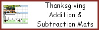 Thanksgiving Addition & Subtraction Mats