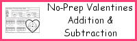 No-Prep Valentines Themed Addition & Subtraction