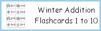 Winter Addition Flashcards