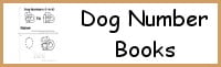 Dog Number Easy Reader Books with Tracing