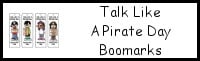 Talk Like a Pirate Day Bookmarks