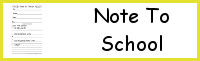 Note to School Printable