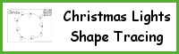 Christmas Lights Shape Tracing