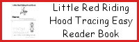 Little Red Riding Hood Easy Reader Book with Tracing