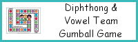 Gumball Diphthong and Vowel Team Games