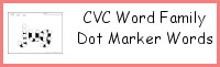CVC Word Family Dot Marker Words