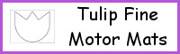 Tulip Flower Fine Motor Mat