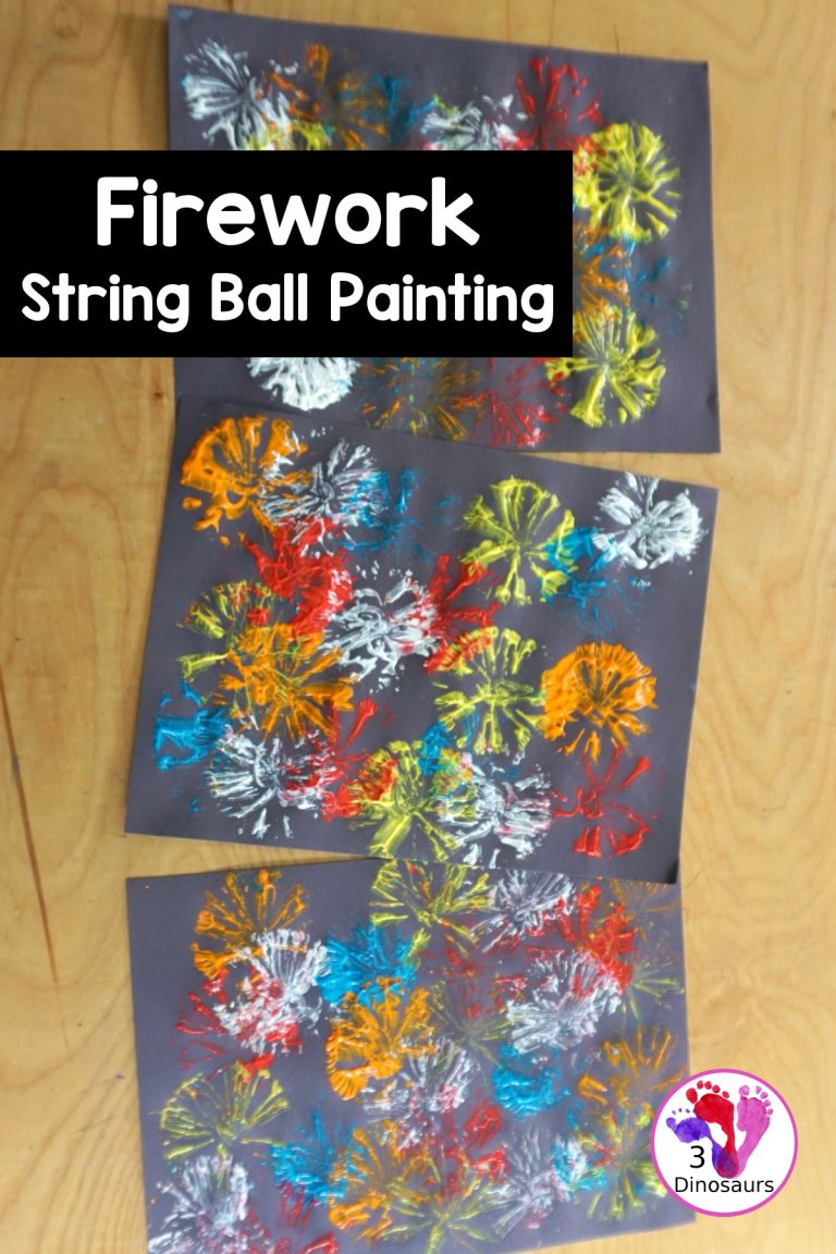 Firework Painting with String Balls