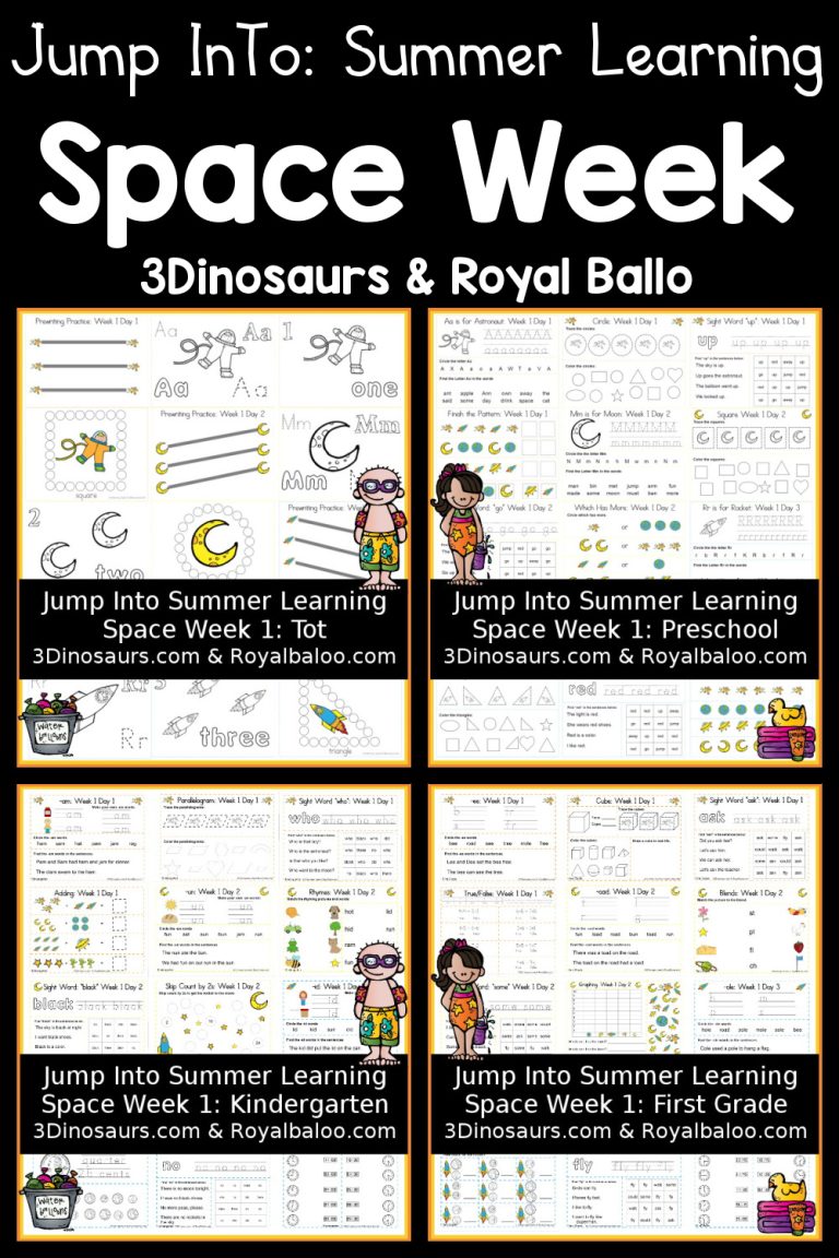 Free Jump Into Summer Learning: Space Week 1